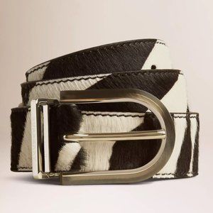 NEW Burberry Calfskin Leather Hip Waist Belt